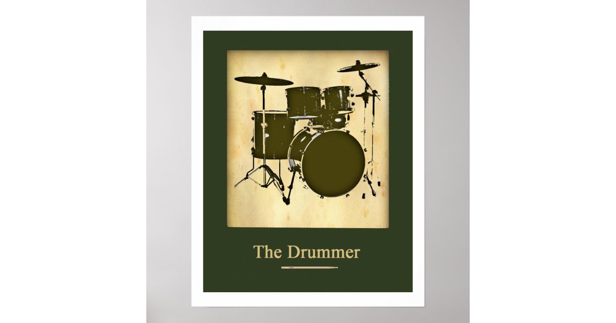 Drum for walls poster