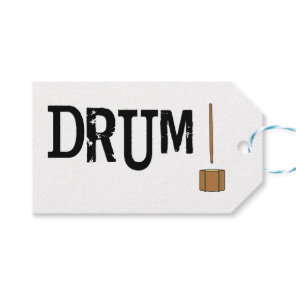 Drum!  gift tags
