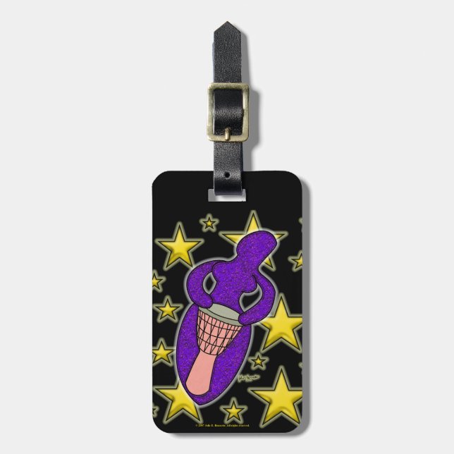 Drum Goddess Luggage Tag (Front Vertical)