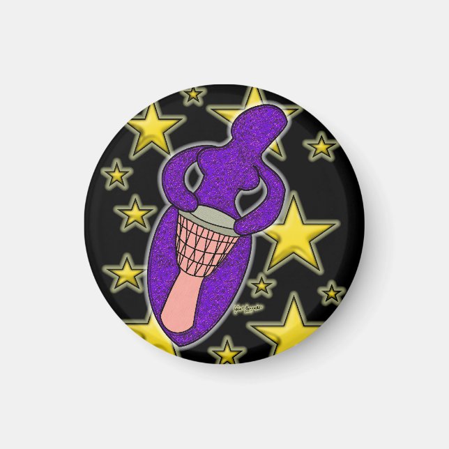 Drum Goddess Magnet (Front)