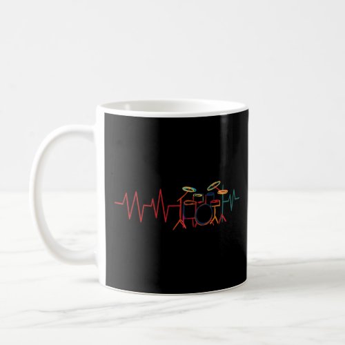Drum Heartbeat For Musician Drummer Designs  Coffee Mug