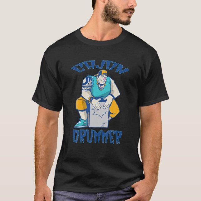 Drum Heartbeat Music Lover Gift For Drummer - Cajo T-Shirt (Front)