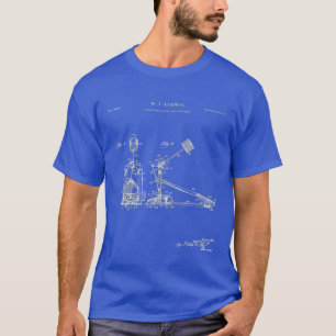 Drum Kick Pedal Patent music shirt
