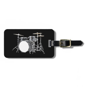 "Drum Kit 2" design gifts and products Luggage Tag