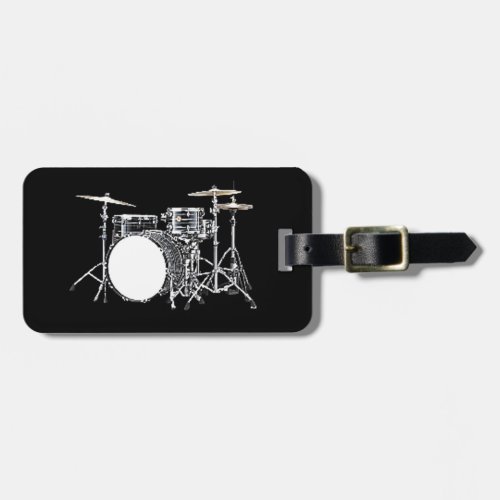 Drum Kit 2 design gifts and products Luggage Tag