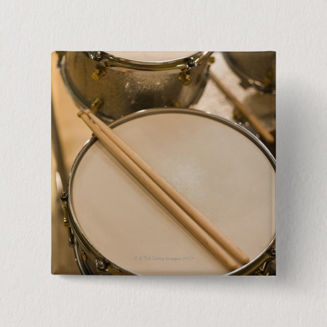 Drum Kit 3 Pinback Button (Front)