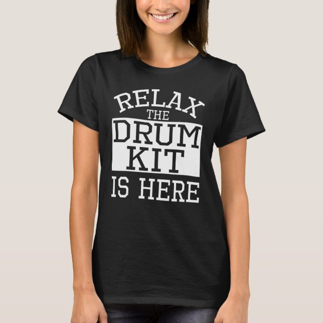 Drum Kit Apparel Cute  Kits  Design T-Shirt (Front)
