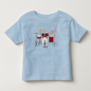 Drum kit cartoon illustration  toddler t-shirt