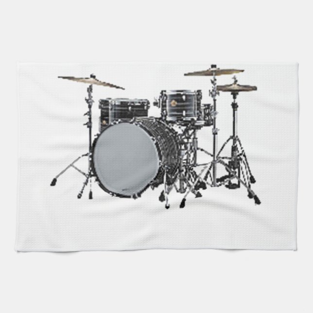 "Drum kit" design gifts and products Kitchen Towel (Horizontal)