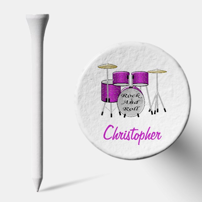 Drum Kit Design Golf Tees (Combo)