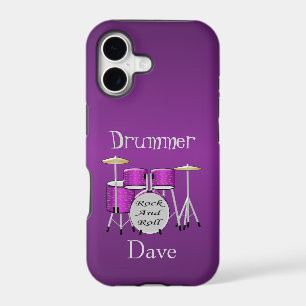 Drum Kit Design Personalised iPhone 17 Case