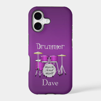 Drum Kit Design Personalised iPhone 17 Case