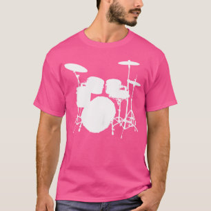 Drum Kit Design With Cymbals Snare Drum Bass Drum T-Shirt