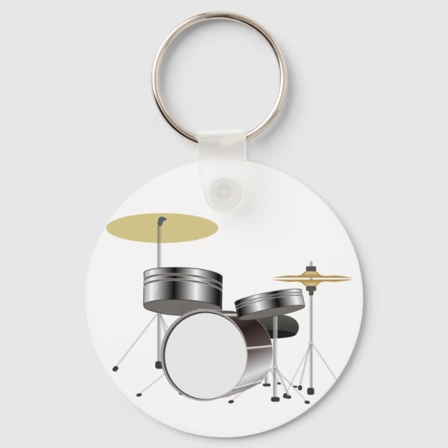 Drum Kit Drummer Key Chain (Front)