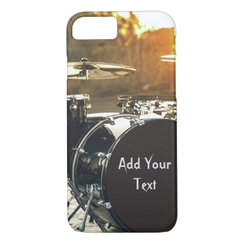 Drum Kit Drummer Rock  Personalize Customize iPhone 87 Case