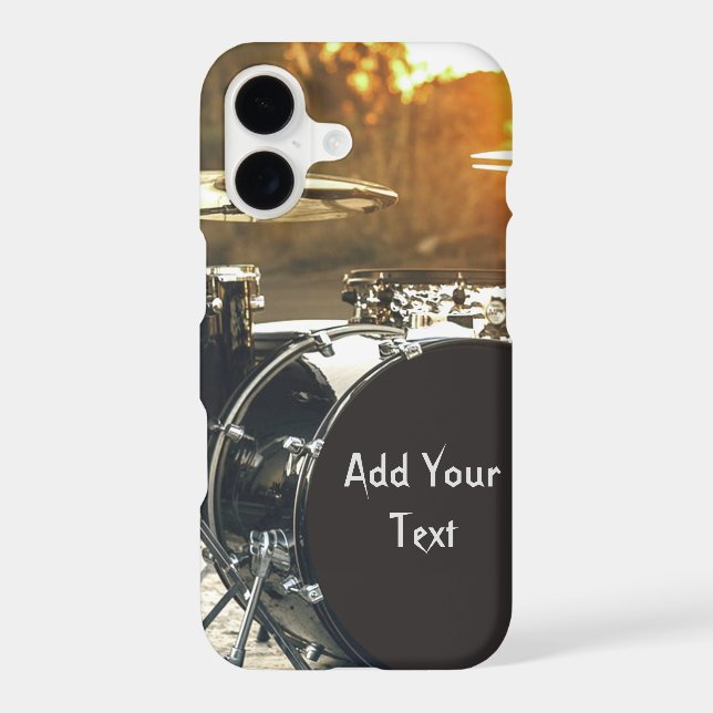 Drum Kit Drummer Rock  Personalize Customize Iphone Case (Back)