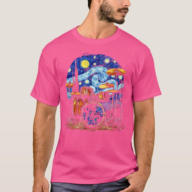 Drum Kit Percussionist Drummer Art Drums T-Shirt (Front)
