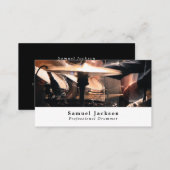 Drum Kit, Professional Musician Business Card (Front/Back)