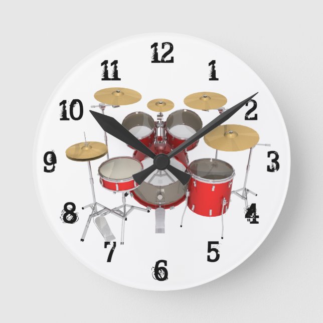Drum Kit: Wall Clock (Front)