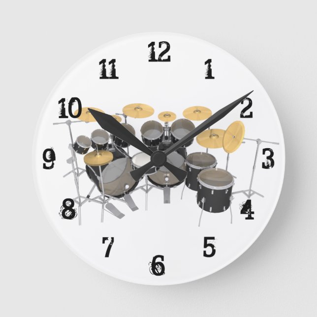 Drum Kit: Wall Clock (Front)