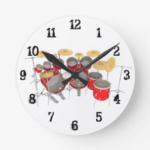 Drum Kit: Wall Clock