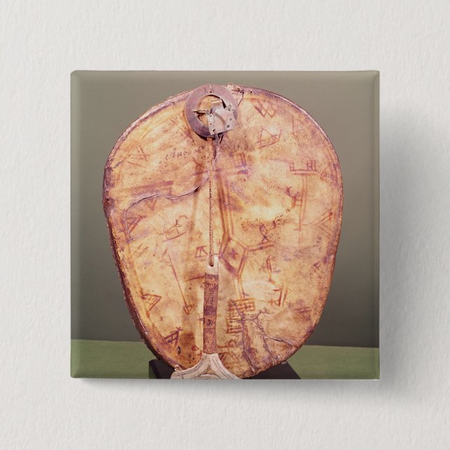 Drum, Lapland Pinback Button (Front)