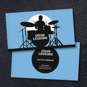 Drum Lessons Business Card