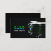Drum Lessons, Instrument, Music Business Card (Front/Back)