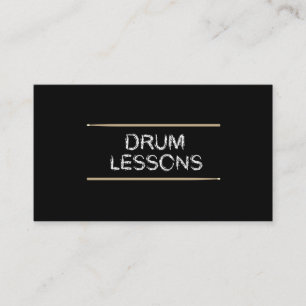 Drum Lessons Music Drum Set Instructor Teacher Business Card