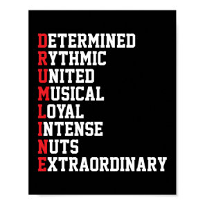 Drum Line Drumline Marching Band Poster