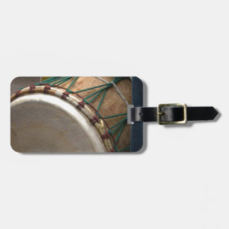 drum luggage tag