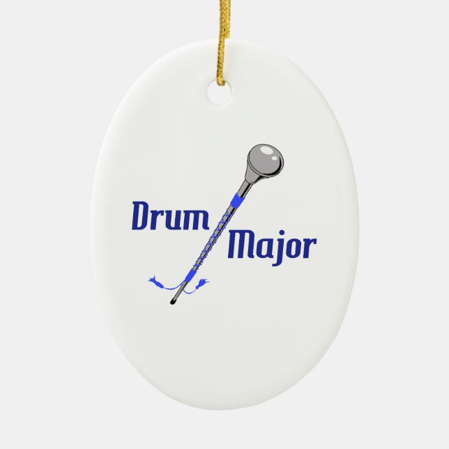 DRUM MAJOR CERAMIC ORNAMENT (Front)