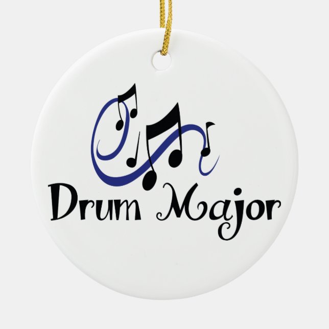 Drum Major Ceramic Ornament (Front)