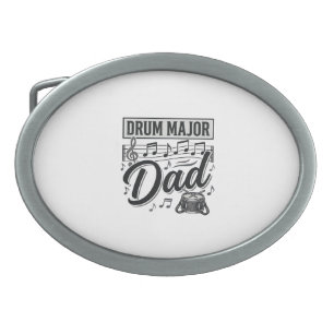 Drum Major Dad Vintage Music Shirt Design_1 Belt Buckle