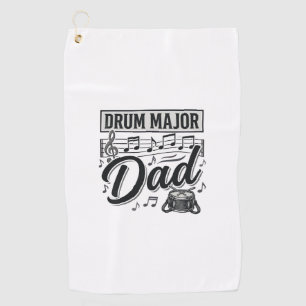 Drum Major Dad Vintage Music Shirt Design_1 Golf Towel