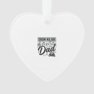 Drum Major Dad Vintage Music Shirt Design_1 Ornament