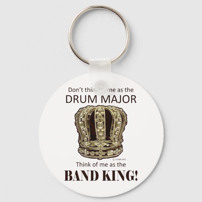 Drum Major King Keychain (Front)