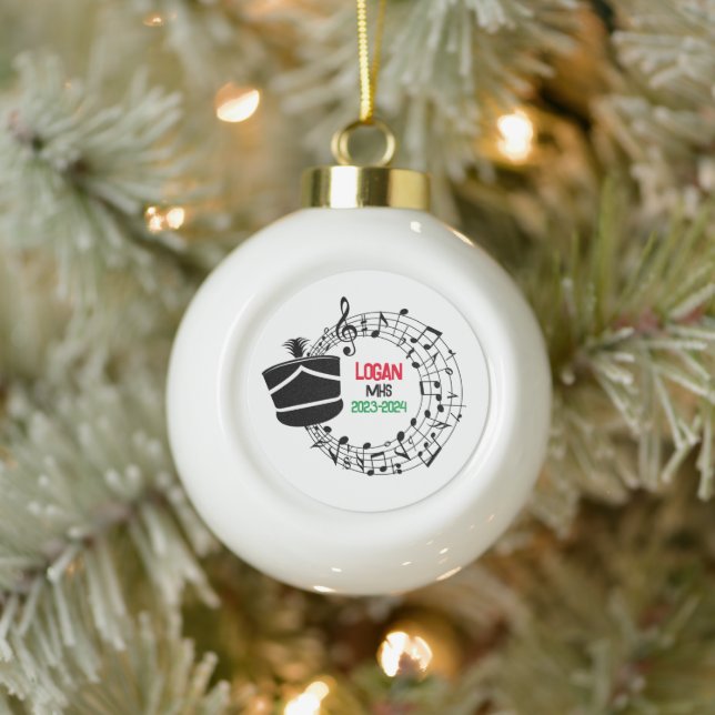 Drum Major Marching Band Christmas Ornament (Tree)