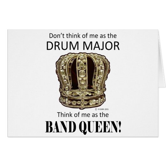 Drum Major Queen Cards (Front Horizontal)