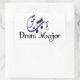 Drum Major Rectangular Sticker Zazzle