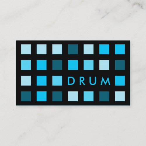 DRUM (mod squares) Business Card Template