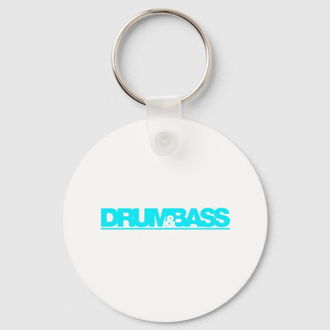 Drum N Bass - DJ Disc Jockey Vinyl Music Keychain (Front)