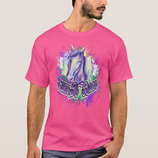 Drum N Bass Hardstyle Frenchcore Gabber Horse Goa  T-Shirt