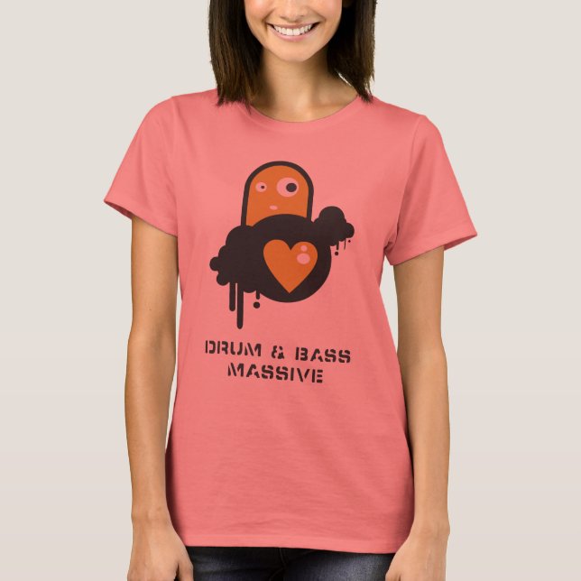 Drum N Bass Massive by Ian Diedericks T-Shirt (Front)