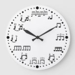 Drum Notes And Rudiments Music Clock For Drummers at Zazzle