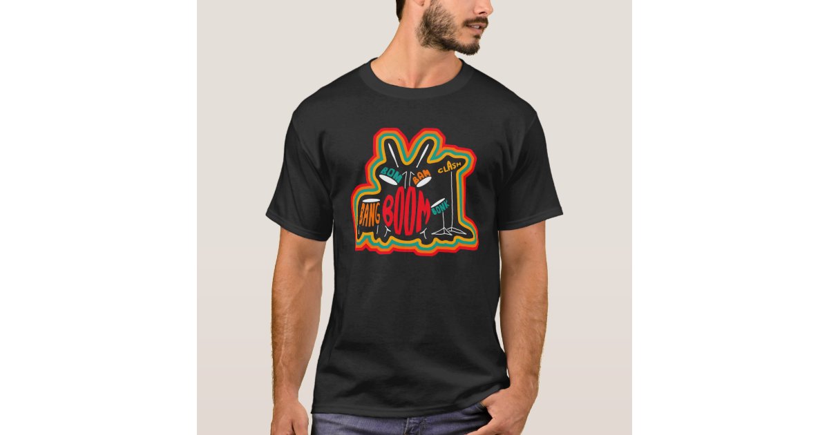 Drum Onomatopoeia TShirt Zazzle