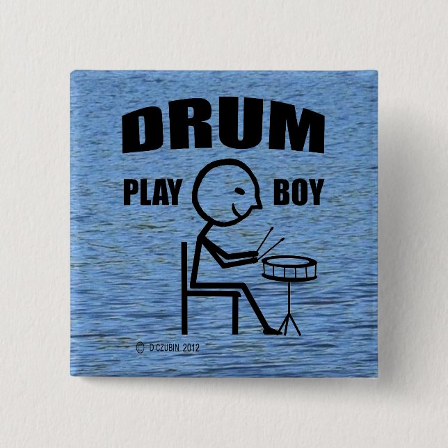 Drum Play Boy Button (Front)