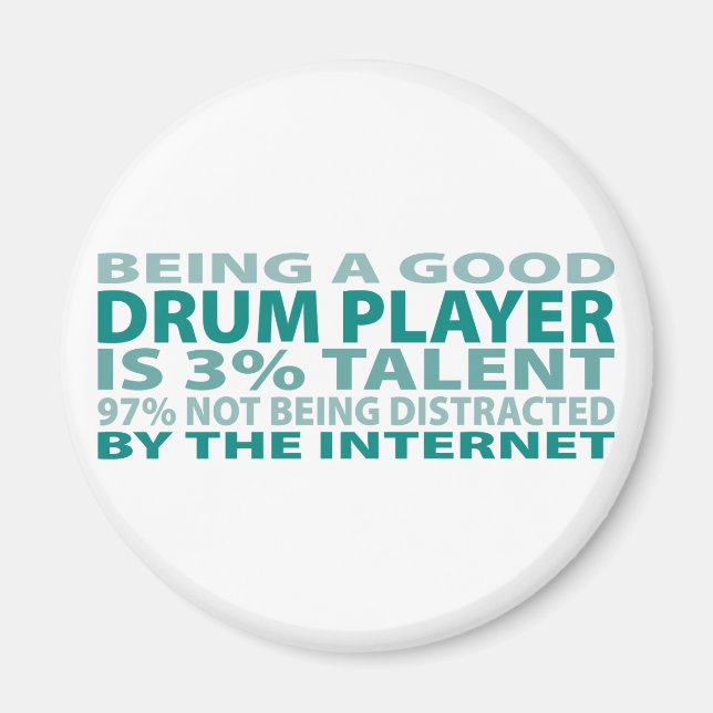 Drum Player 3% Talent Magnet (Front)