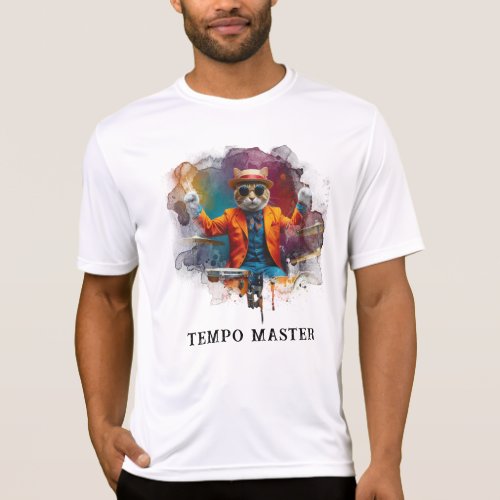 *~*  DRUM Player  Cool Cat AP91 Percussionist T-Shirt