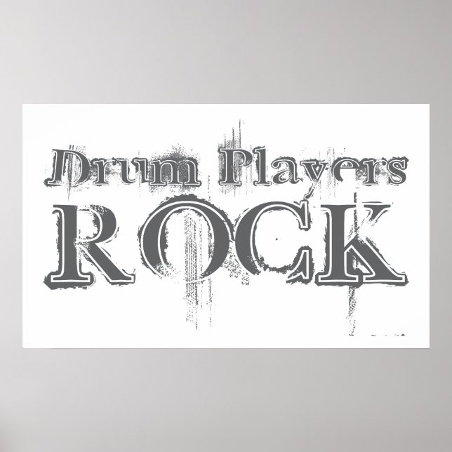 Drum Players Rock Poster (Front)
